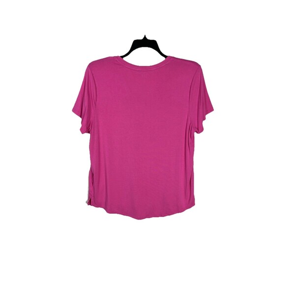 GAP Ladies XL Classic Fit Lightweight Short Sleeve Soft Deep V-Neck Slub Tee - Picture 2 of 6